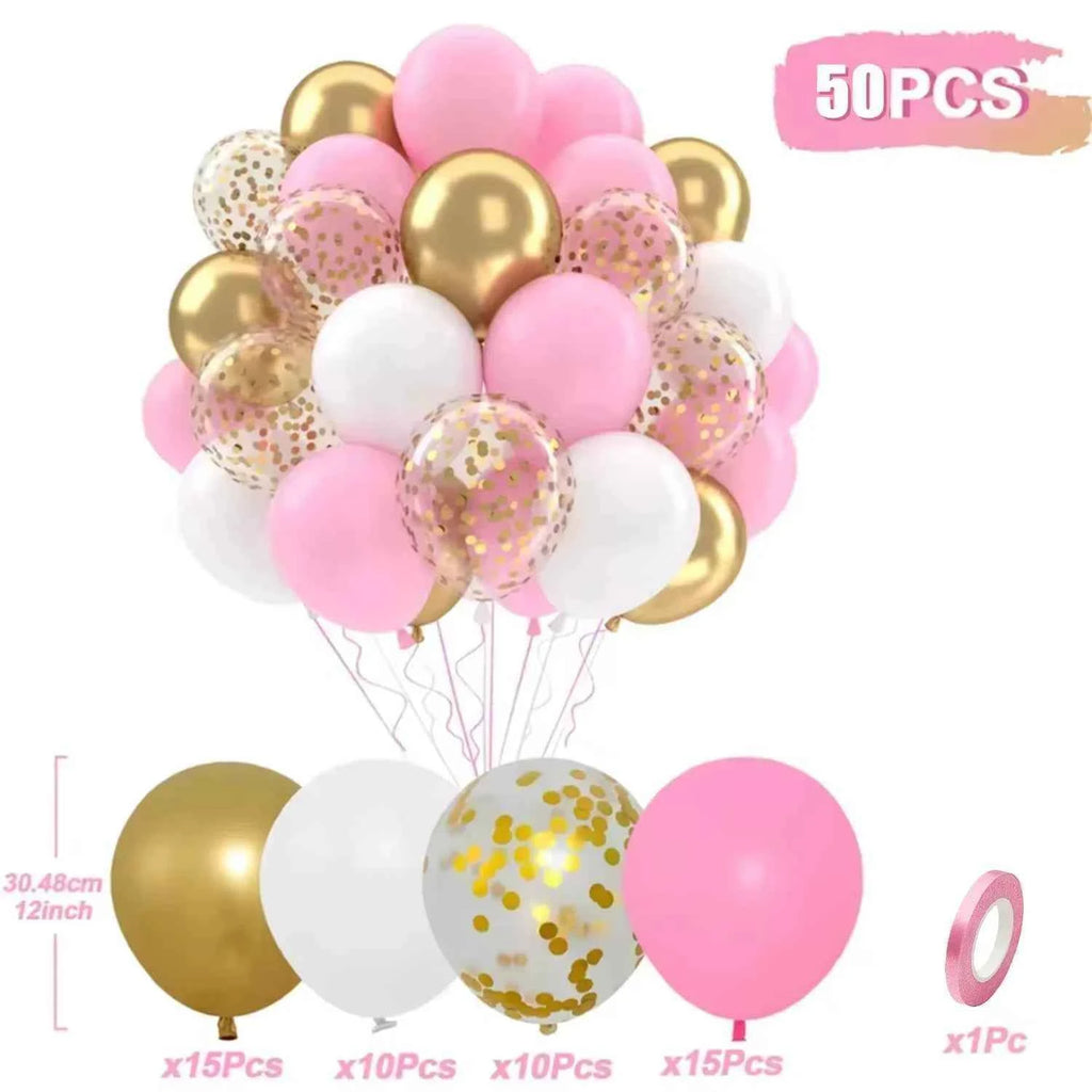 Birthday Decorations Balloons Purple Happy Party Wedding Pink Blue Mother's Father's Child's Day Carnival Christmas Halloween
