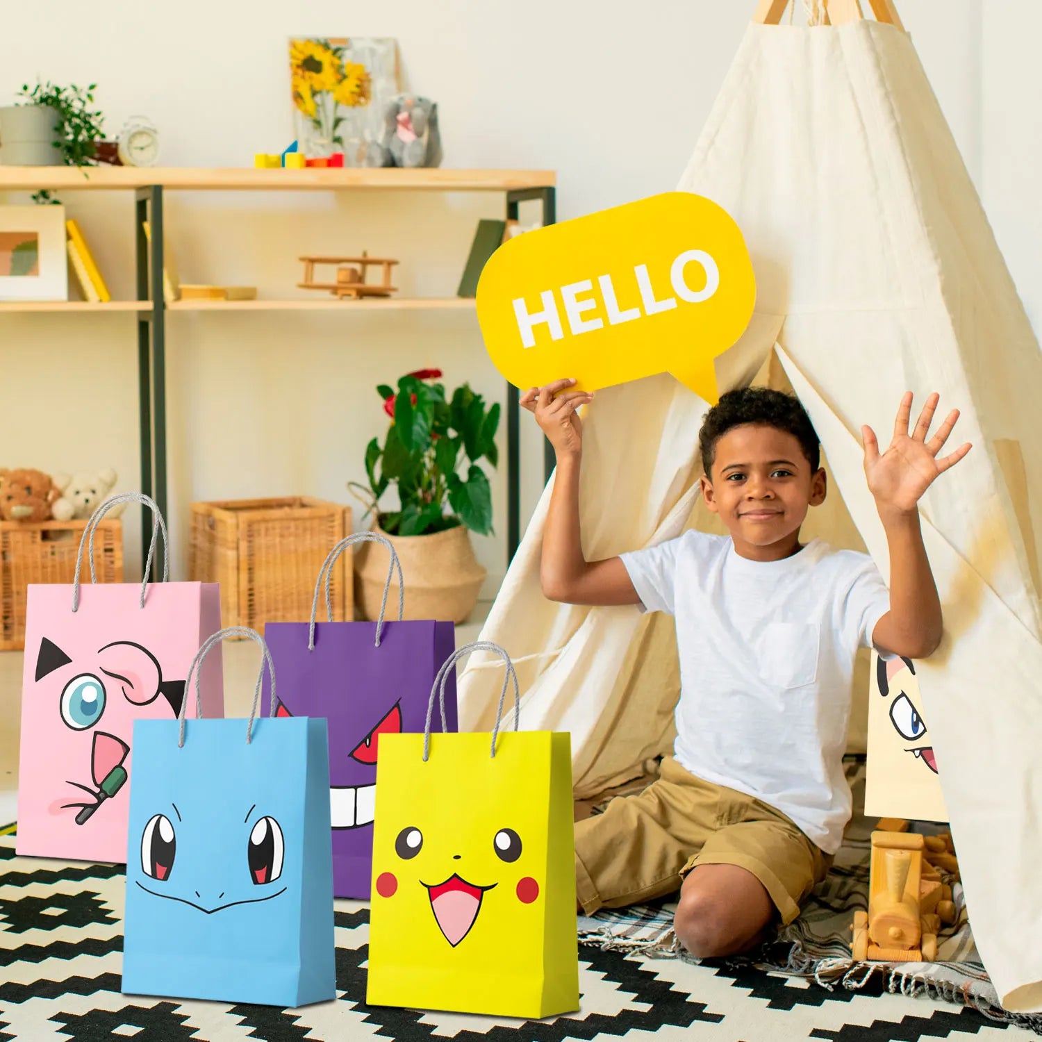 Pikachu Party Favour Bags-24 Pcs Pokemon Pikachu Party Bags for Pikachu Birthday Party Decorations&Pikachu Party Supplies - Big Tim's Magic Emporium