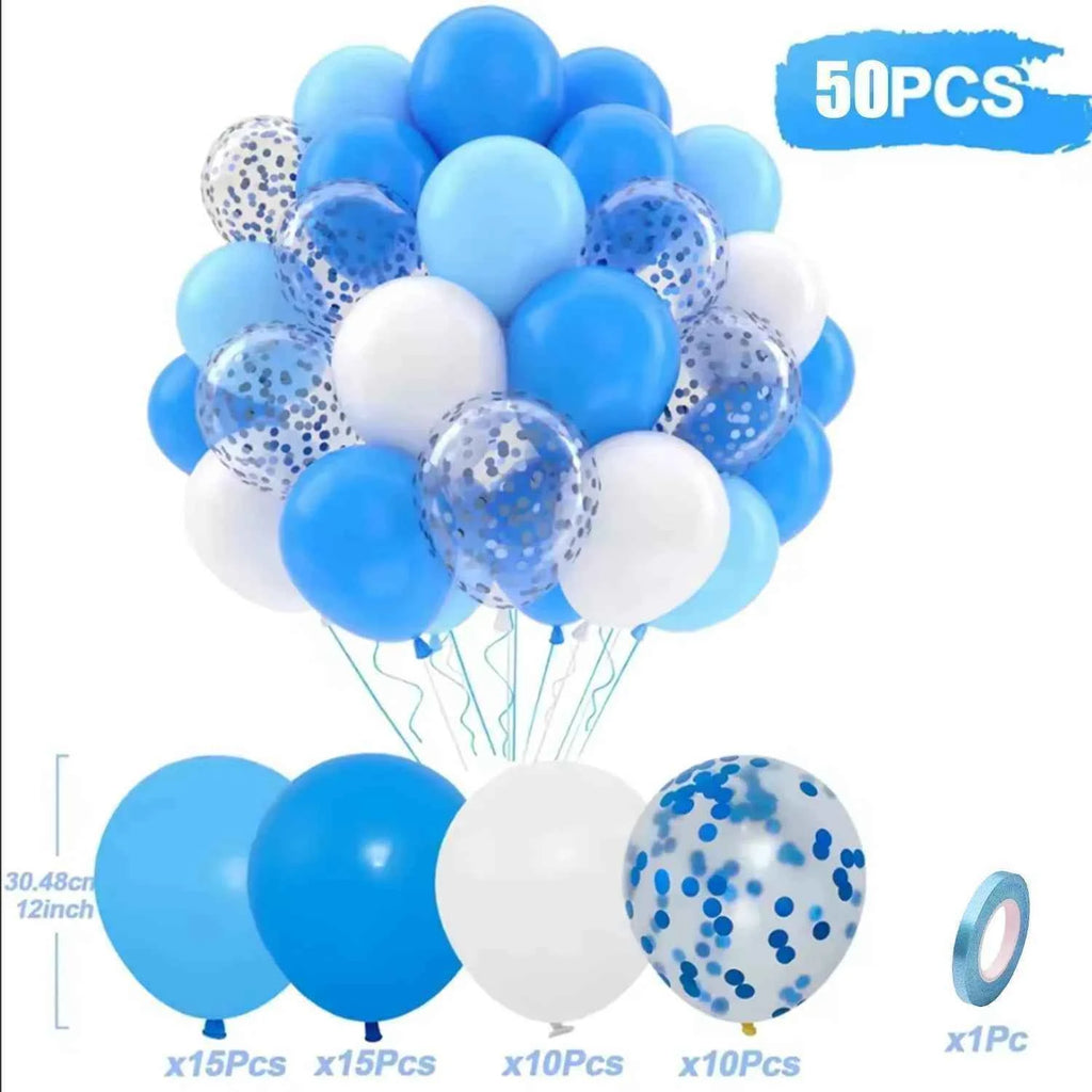 Birthday Decorations Balloons Purple Happy Party Wedding Pink Blue Mother's Father's Child's Day Carnival Christmas Halloween