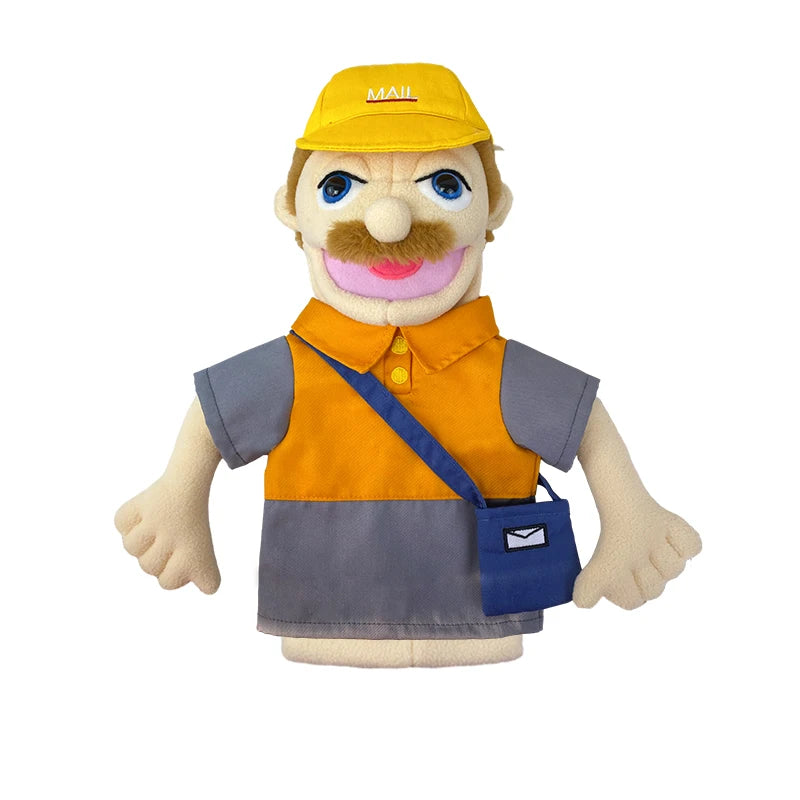Cute Cartoon Profession Series Hand Puppet Plush Doctor Police Officer Nurse Teacher Job Puppet Ventriloquism Doll - Big Tim's Magic Emporium