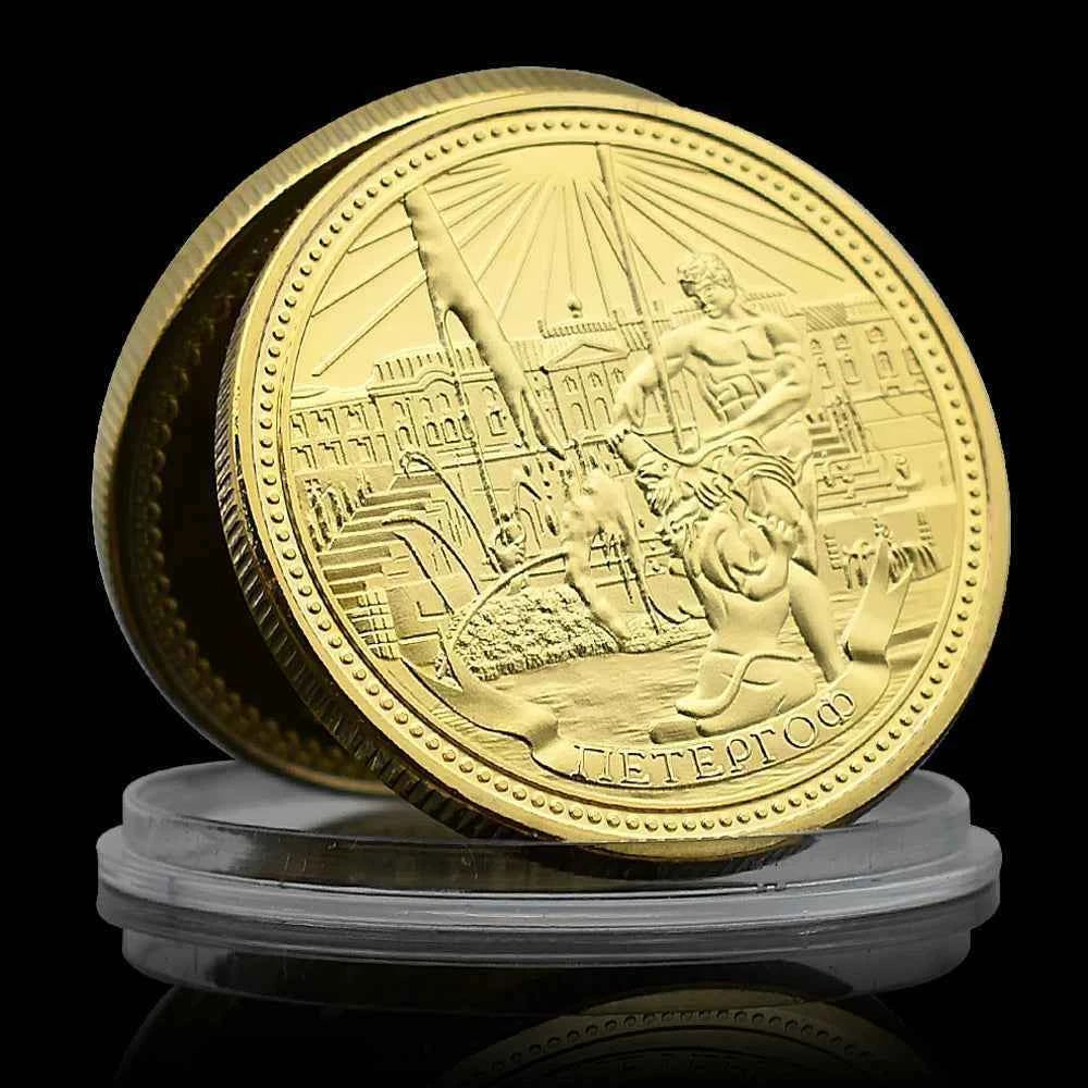 Russian Commemorative Coin Metal Medal Moscow Kremlin Poccnr Challenge Coin Holiday Gift Collection Customized Wholesale