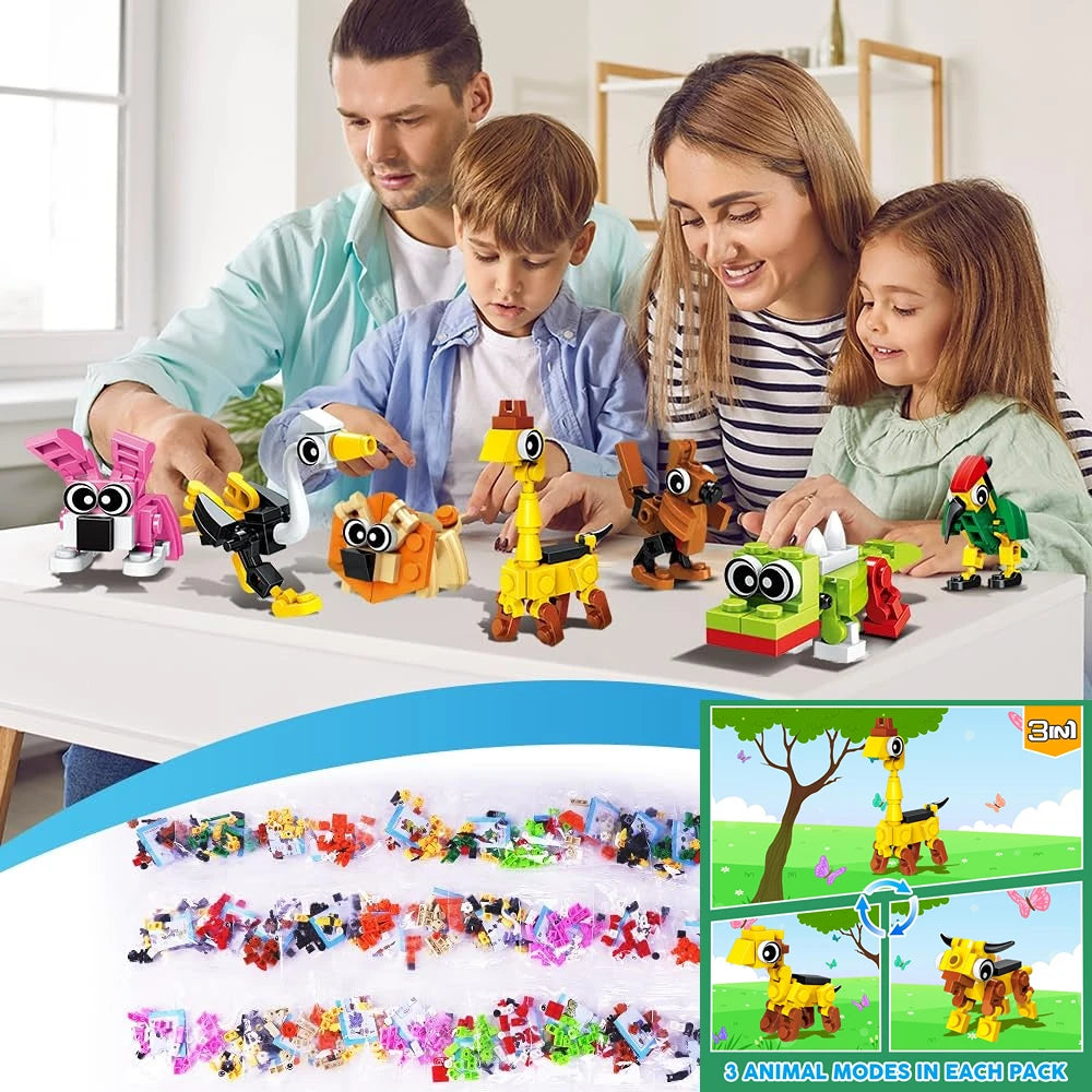 Party Favors for Kids Animals Building Block Toy for Goodie Bag Stuffers Classroom Student Prizes Birthday Gifts for Boys Girls