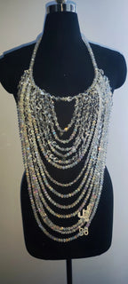 Handmade Multilayer Beaded Bra Chain & Statement Body Jewelry
