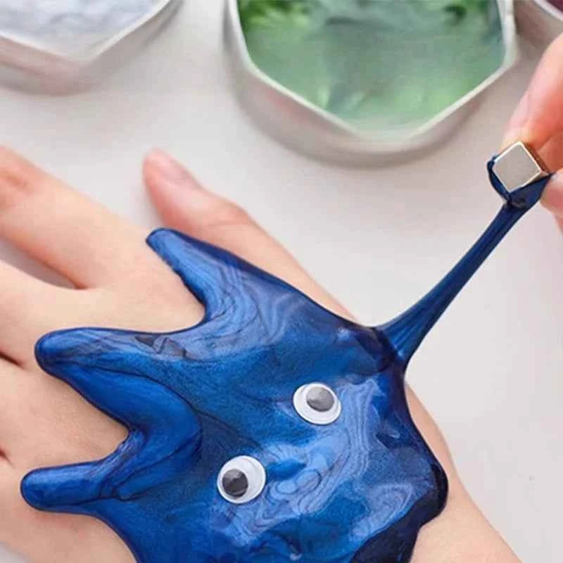 1/2pcs Magic Magnetic Thinking Putty, Colorful & Bouncy, Picks Up Metal Objects, Fun Stress Relief & Creative Fidget Toy