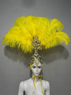 The Stardust Samba Queen – Premium Feathers & Rhinestones Carnival Headdress