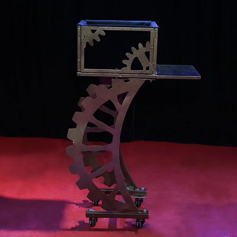 Industrial Style Magician Table Magic Tricks Easy to Assemble and Portable Metal Structure With Extra Storage Magia Desk Prop - Big Tim's Magic Emporium