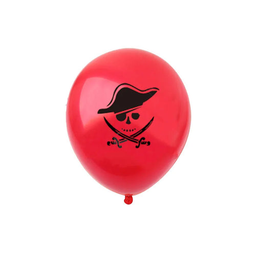 12PCS Pirate Theme Party Balloon Skeleton Props Halloween Party Decor Happy Birthday Party Decoration Kids Carnival Party Supply - Big Tim's Magic Emporium