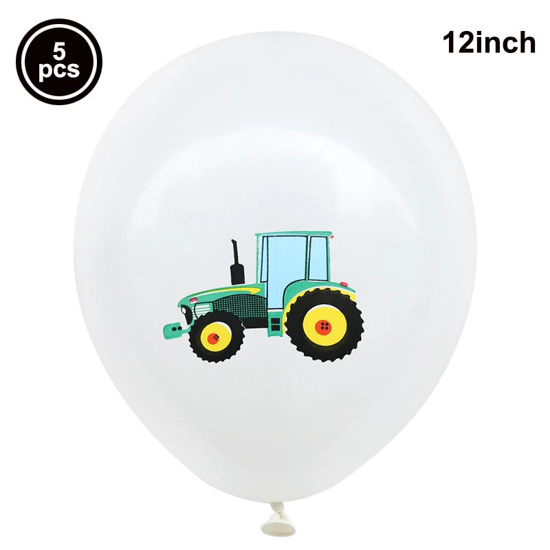Tractor Party Paper Plates Cups Napkins Banner Tractor Birthday Party Supplies Tractor Themed Party Decor for Party Farm Party - Big Tim's Magic Emporium