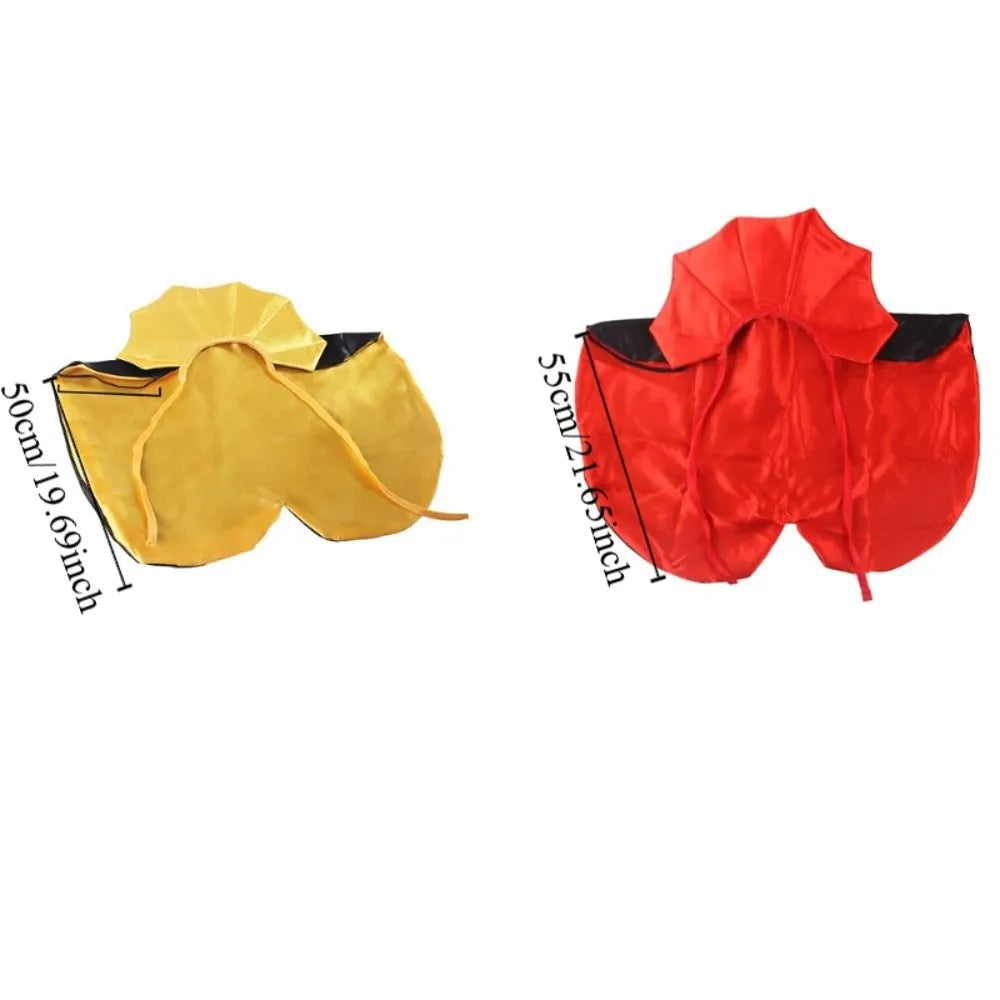 Stand-collar Halloween Pet Costume Adjustable Easy To Wear Dogs Knight Cape Pet Supplies Soft Fabric Cat Cosplay Cloak Animal