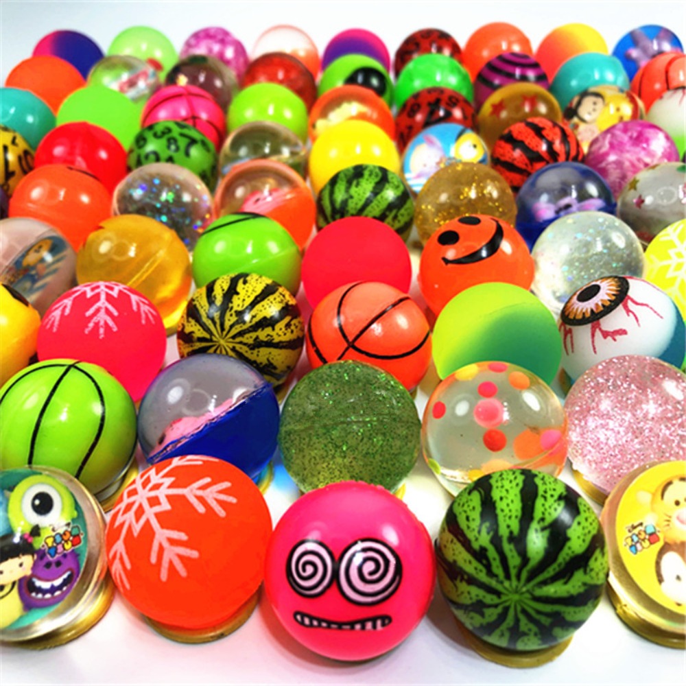 10/20PCS Bouncing Ball Toys Party Favors Birthday Gift Guests Doll Machine Accessory Children's Playground Water Buoyancy Ball