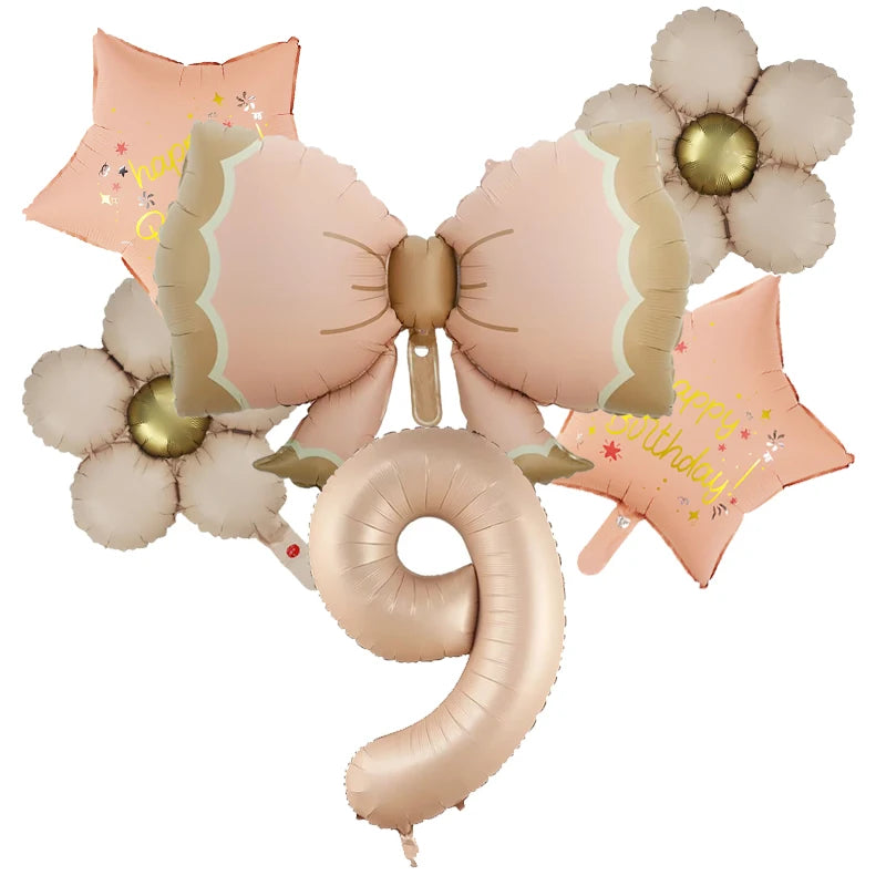 Butterfly Balloons 2 3 4 5th Birthday Decor for Girls Pink Butterfly Foil Balloons for Butterfly Themed Party Wedding  Decors