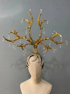 The Stardust Wings of Radiance – Deluxe Feathered Samba & Carnival Crown