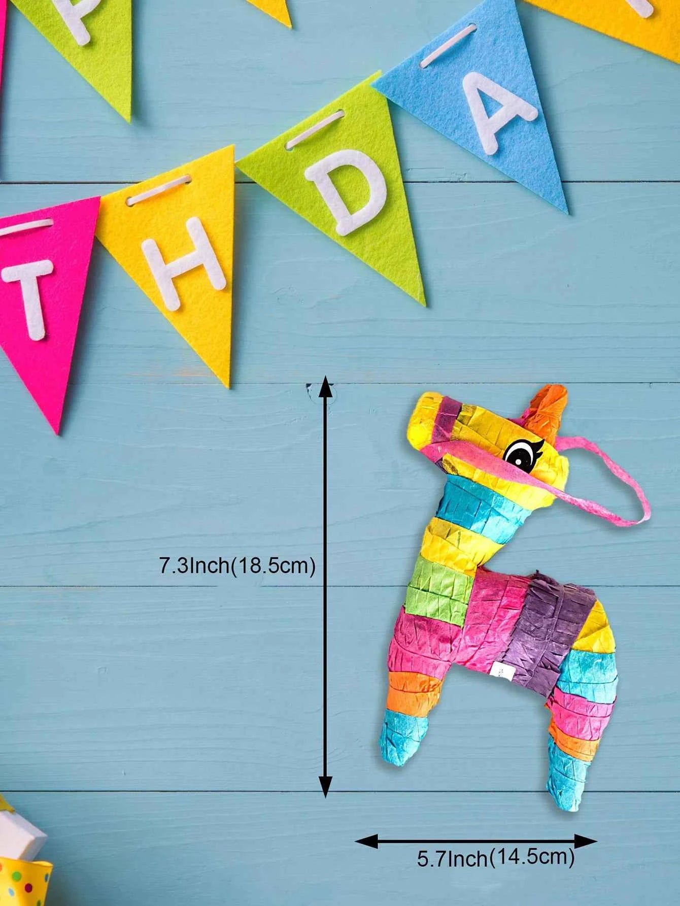 3Pack/Box Mini Donkey Pinatas Doll House Decoration Fiesta Table Centerpiece Decorations,  Cinco de Mayo party，Party Supplies