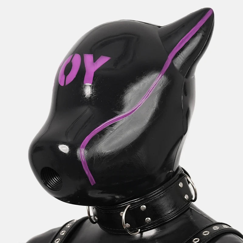 Furrjoi IDO Silicone Dog Mask with Patterned Cospaly Costumes Hood Multiple Colors Halloween Face Toys Realistic Equipment - Big Tim's Magic Emporium