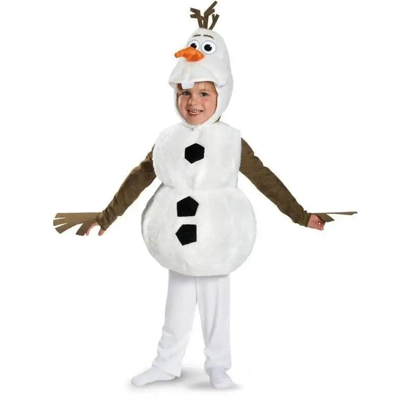 Santa Olaf Costume Infant Cute Snowman Baby Boys Girls Christmas Jumpsuit Santa Clothes Holiday Outfit For Toddler - Big Tim's Magic Emporium