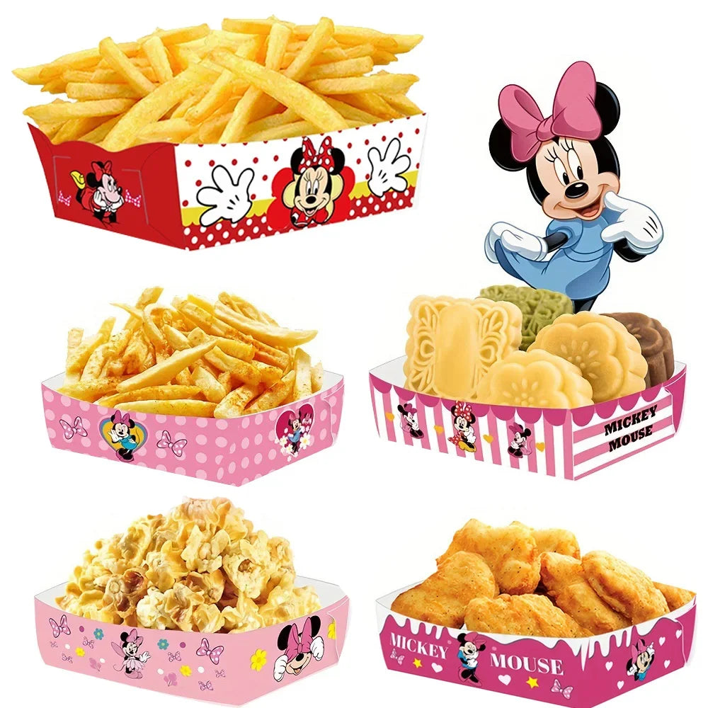 Mickey Minnie Party Decorations Popcorn Boxes French Fries Boxes For Kids Birthday Party Boys Girls Party Supplies Party Favors - Big Tim's Magic Emporium
