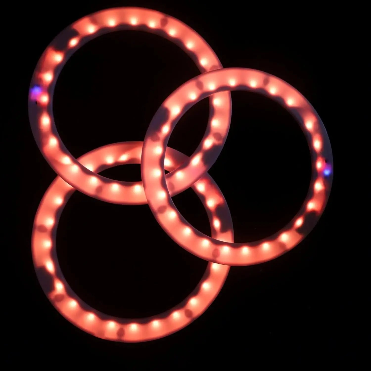 PEHHAH Led Juggling Rings Rechargeable Light Up Juggling Rings Multiple Colors with Charger Set of 3