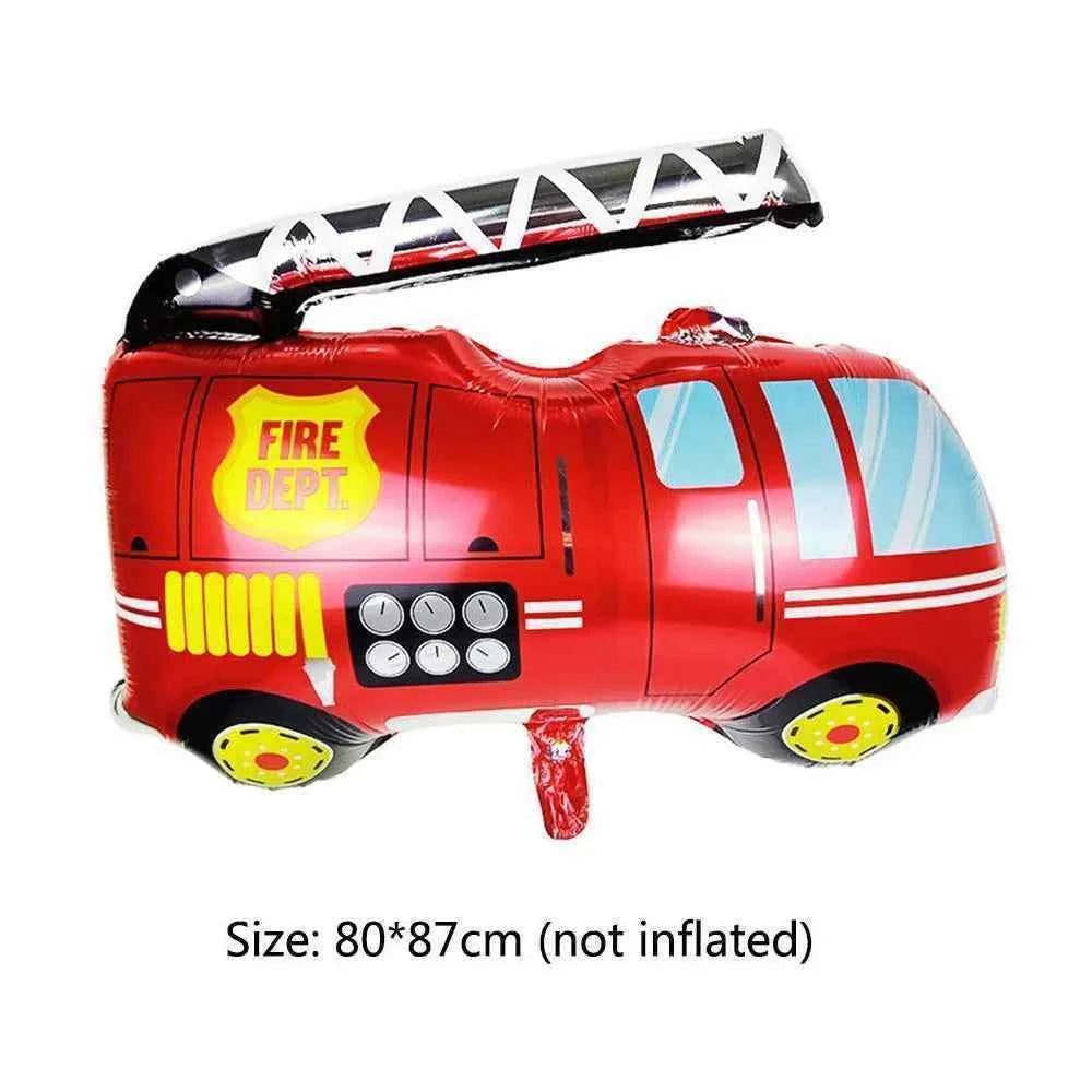 Fireman Birthday Party Supplies Firefighter Helmet Fire Hydrant Straws Cups with Lids Extinguisher Squirt Toys Fire Favors