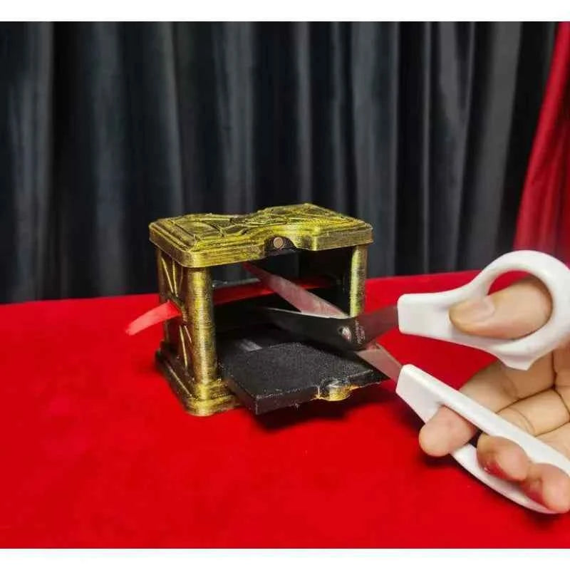 Vintage Ribbon Restoration Box Magic Instant Restore Cut Ribbon Classic Stage Close-up Illusion Magician Visual Magic Tricks
