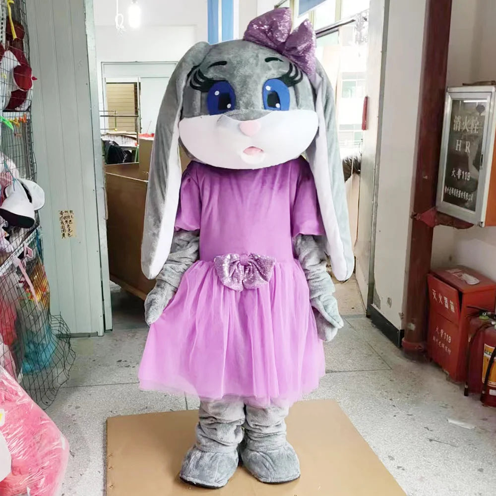 New Bear Mascot Costume Teddy Bear Easter Bunny Cartoon Doll Wedding Party Performance Costume Halloween Fancy Dress