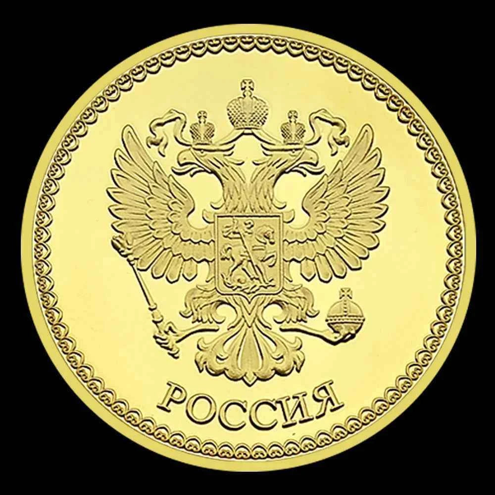 Russian Commemorative Coin Metal Medal Moscow Kremlin Poccnr Challenge Coin Holiday Gift Collection Customized Wholesale