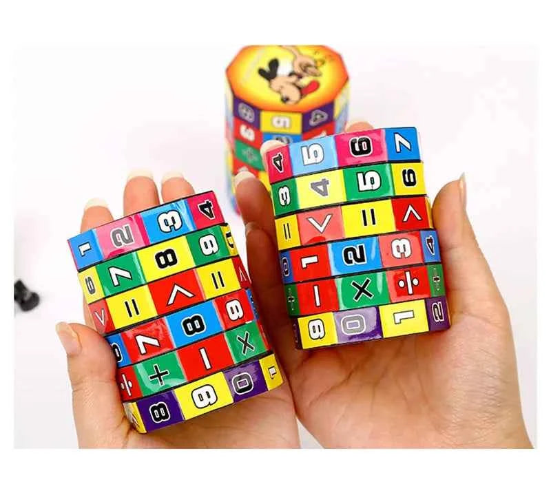 Montessori Arithmetic Toy - Magic Cylinder Mathematics Numbers Cube for Kids Learning and Counting Game Puzzle - Big Tim's Magic Emporium