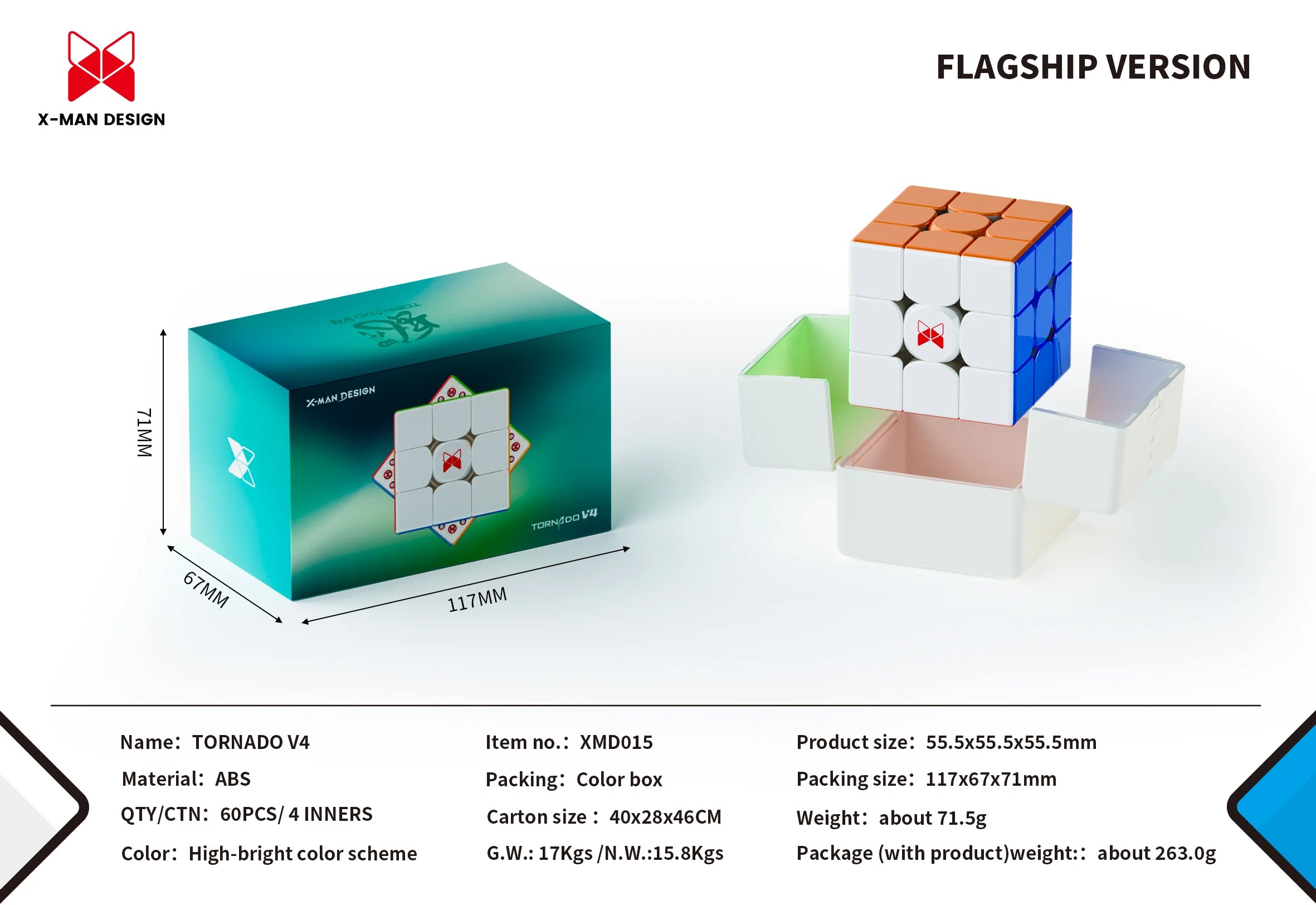 [JudyCube] Qiyi X-Man Tornado V4M Pioneer UV Version Magnetic Magic Speed Cube  Qiyi XMD Tornado V4 M Flagship 3x3x3