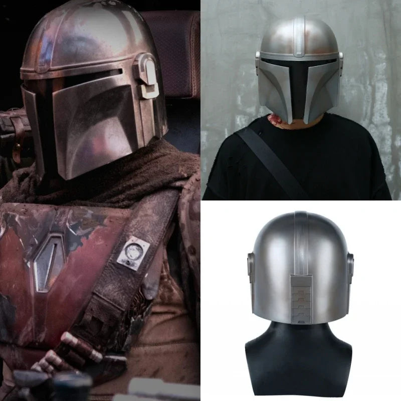 Movie Boba Fett Cosplay Mask Helmets PVC Masks Props Halloween Mask for Face with Eye Shield Anime Robot Full Masks Boba Fett - Big Tim's Magic Emporium