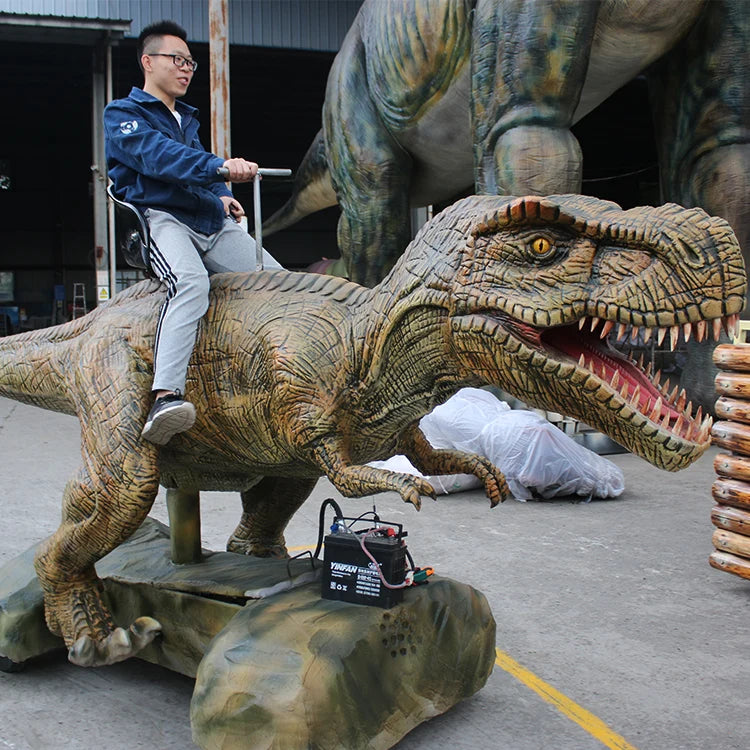 Mechanical Dinosaur Ride Indoor Animation Walking Dinosaur Model Realistic Animal Ride