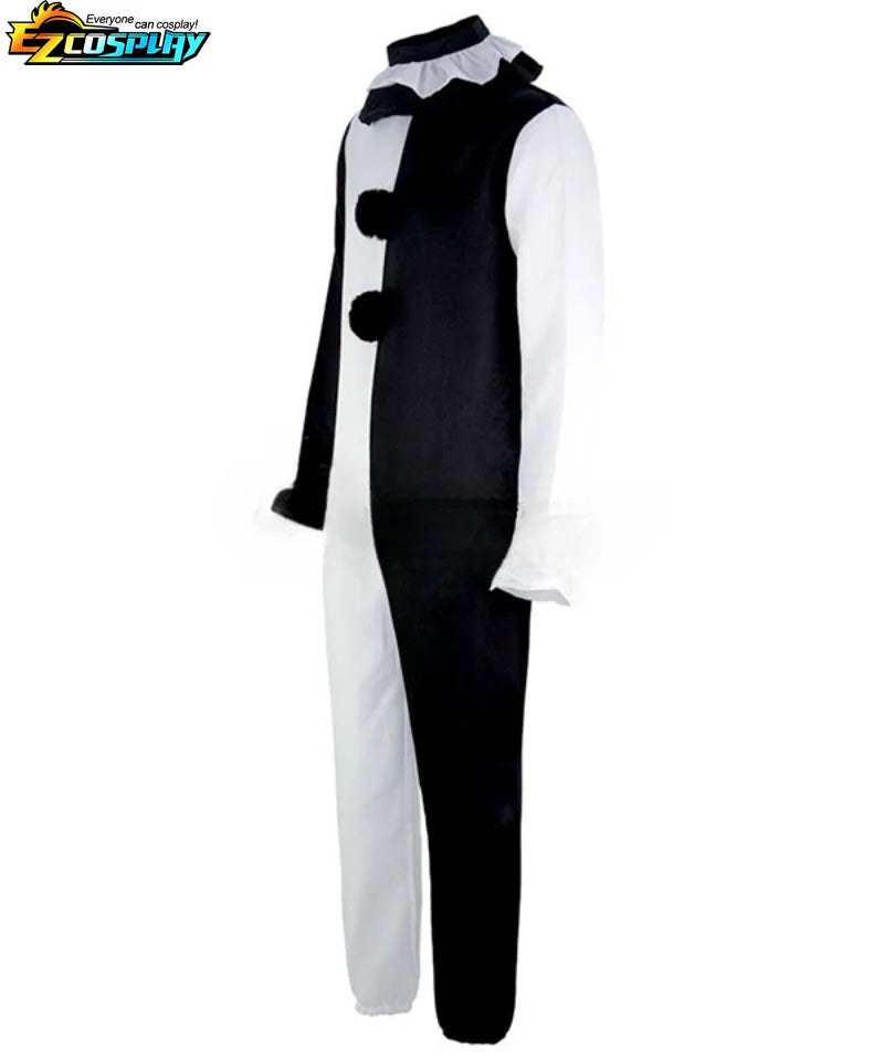 Art The Clown Cosplay Movie Terrifier 2 Art The Clown Cosplay Costume Jumpsuit Mask Halloween Costumes Mask for Men Women - Big Tim's Magic Emporium