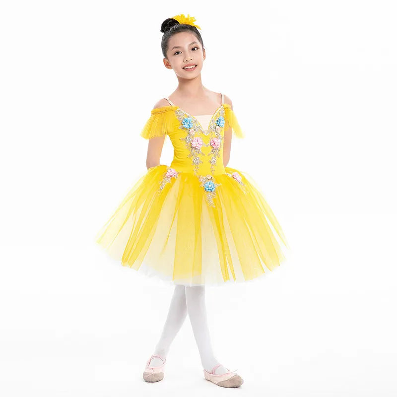 Children's Ballet Skirt, Girls' Dance Skirt, Ballet Performer Clothing, Children's Dance Skirt, Stage Performance Group Clothing - Big Tim's Magic Emporium