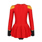 Women's Circus Ringmaster Long Sleeve Skirted Bodysuit Costume