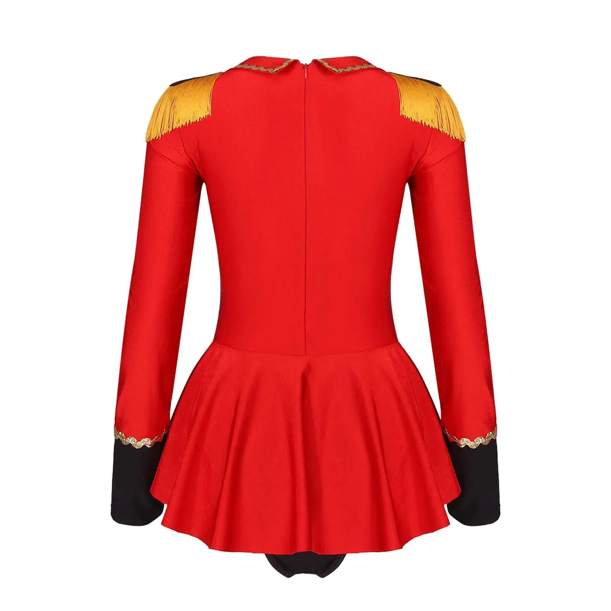 Women's Circus Ringmaster Long Sleeve Skirted Bodysuit Costume