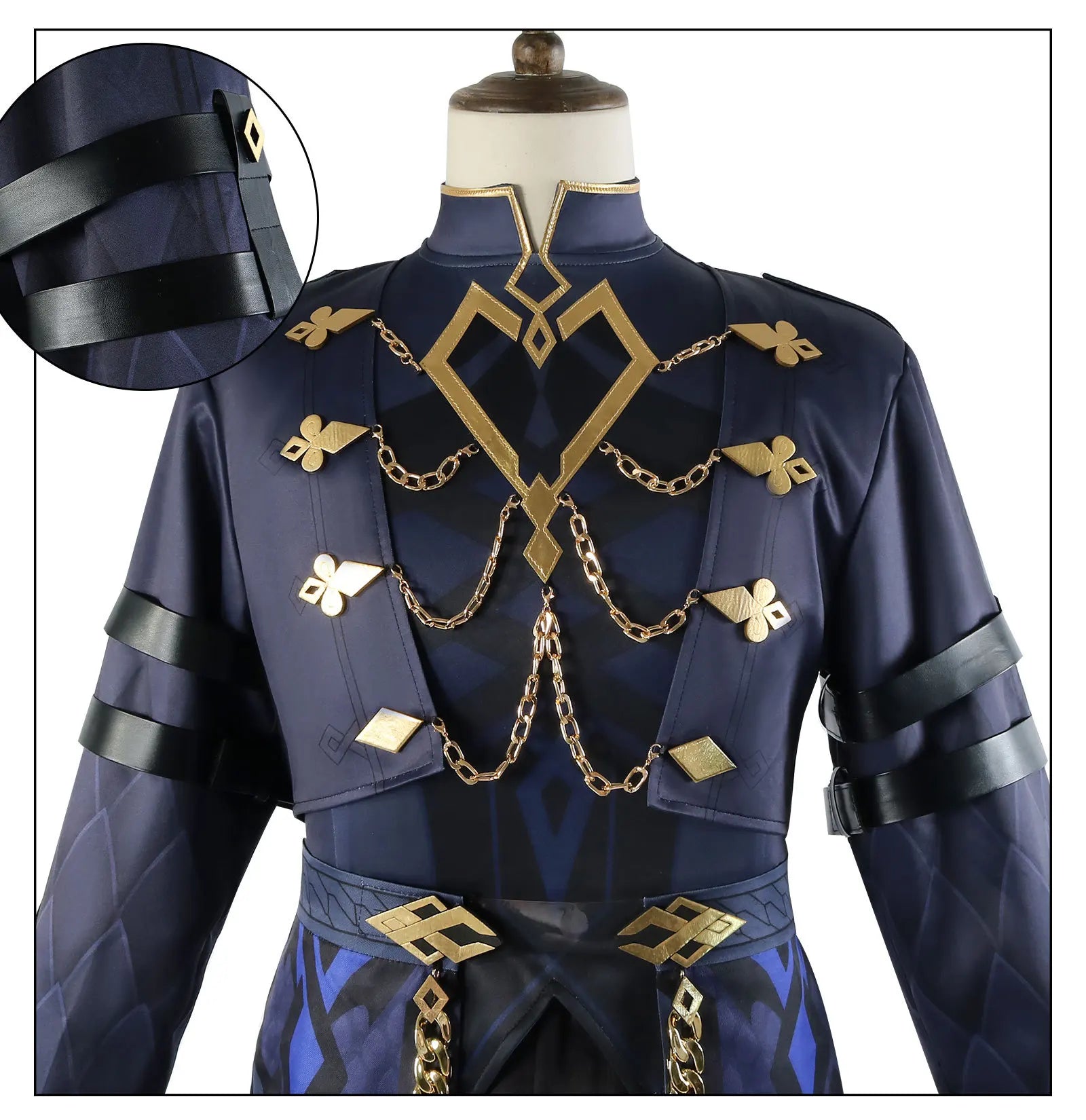 Il Capitano Cosplay Costume | Cloak, Uniform & Mask Set | Genshin Impact - Big Tim's Magic Emporium