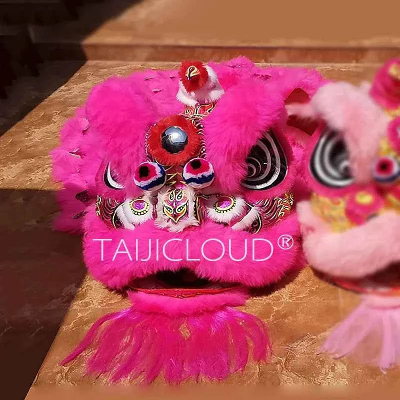 Southern Lion Dance Props for Adults, Double Performance Use, Wool Dragon Lantern, Authentic Lion Awakening Props.