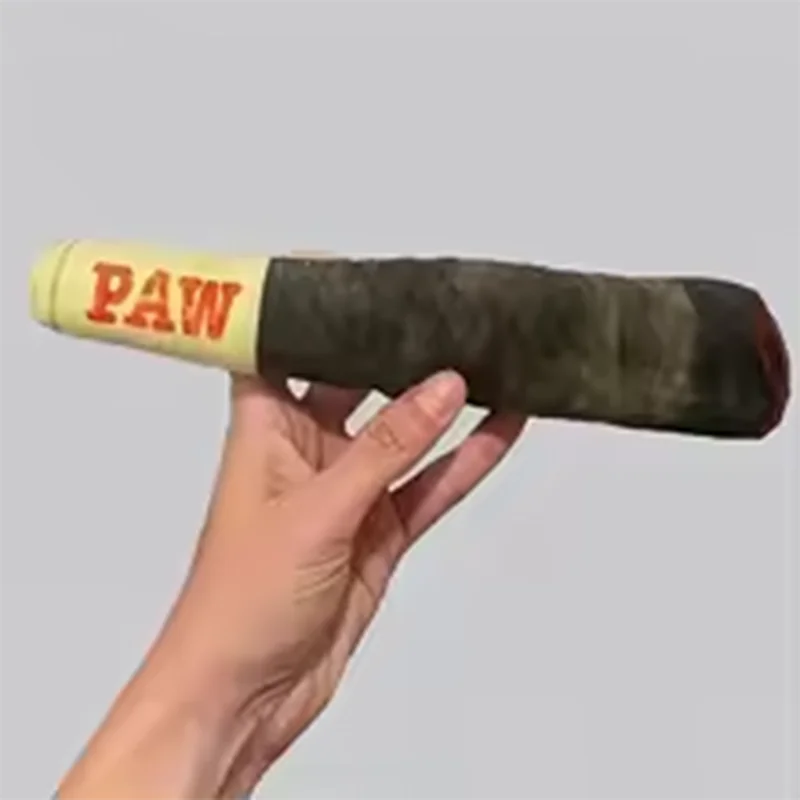 Funny Interactive Dog Toys Cigar Design Plush Squeaky Pet Toys Grinding Teeth Creative Chew Cool Stuffed Gifts for Dog Birthday - Big Tim's Magic Emporium