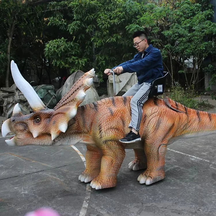 Mechanical Dinosaur Ride Indoor Animation Walking Dinosaur Model Realistic Animal Ride