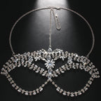 Exaggerated Rhinestone Masquerade Jewelry Face Mask