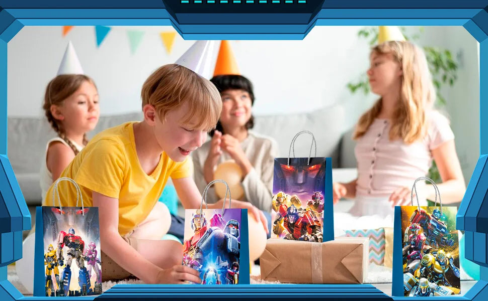 Transformers Party Gift Bags-16pcs Transformers Party Bags/Transformers Party Gift Treat Bags for Transformers Party Decorations - Big Tim's Magic Emporium