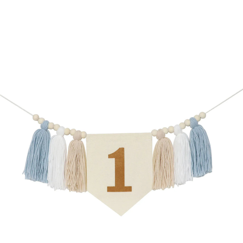 Baby Boy Girls First 1st Birthday Party Decorations Backdrop Wall Hangings Decorative for Kids Bedroom Nursery Wall Decor