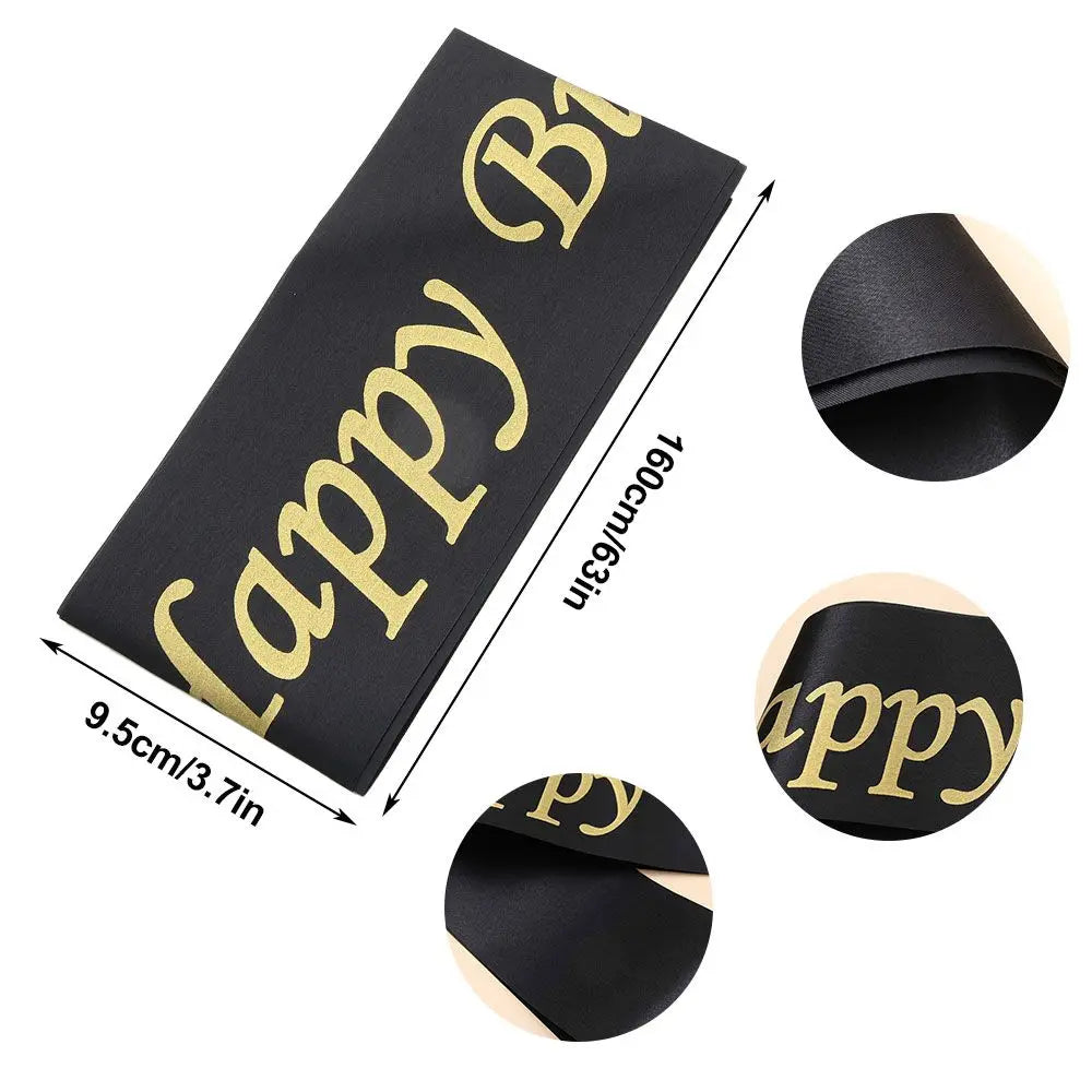 2025 Bachelor Gifts Party Decoration Happy Birthday Sash Party Favors Etiquette belt