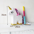 1SET/Box Unicorn Pinata with a Blindfold and Stick Birthday Party Decoration Bundle Handmade Piñatas Candy Gift Unicorn Pinatas