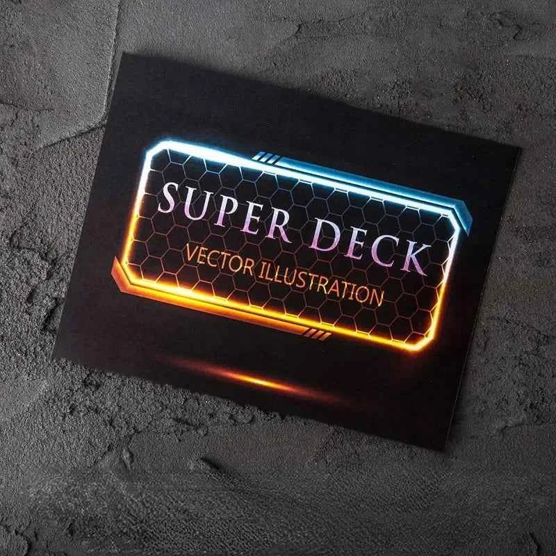 Super Deck Poker Magic Tricks Playing Card Prediction Magic Deck Close Up Street Illusions Gimmicks Mentalism Mind Reading Props