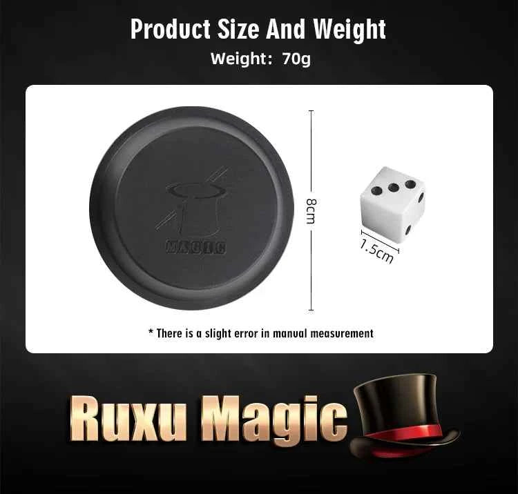 Super Flying Dice (Black Box) for party as beginners magical props for dice to fly magically interactive dice game magic tricks