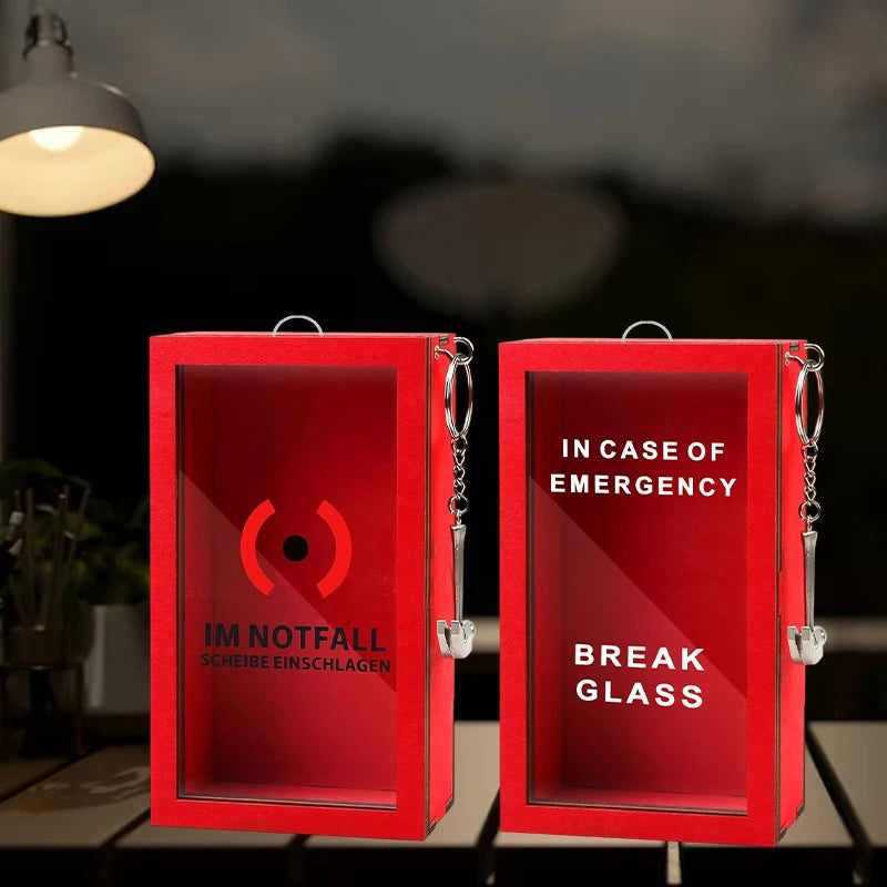 Funny Break In Case Emergency Gift Box With Hammer Gift Packaging Case Red Gag Gift Organizer For Birthday Holiday - Big Tim's Magic Emporium