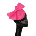 Elegant Sculpted Sinamay Bow Fascinator Headband Kentucky Derby Cocktail Hat