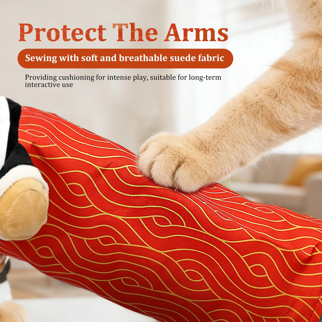 Karate Kitty Puppet Cat Wrestling Plush Play Glove Pet Interactive Dolls Fun Soft Cat Wrestling Boxing Glove Hand Puppets - Big Tim's Magic Emporium