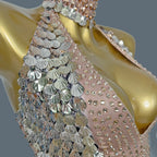 Sparkly Rhinestone Bodycon Performance Bodysuit Stage Costume Leotard