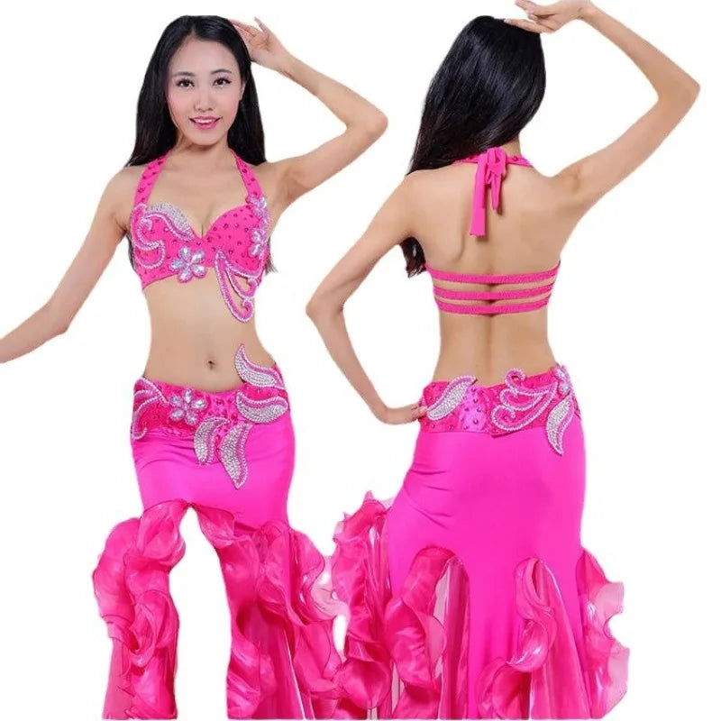 Customized Halloween Belly Dance Costume Set | Exotic Dancewear with Big Skirt - Big Tim's Magic Emporium