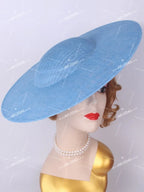 40cm Large Round Sinamay Fascinator Base DIY Millinery Derby Hat Headpiece Mold